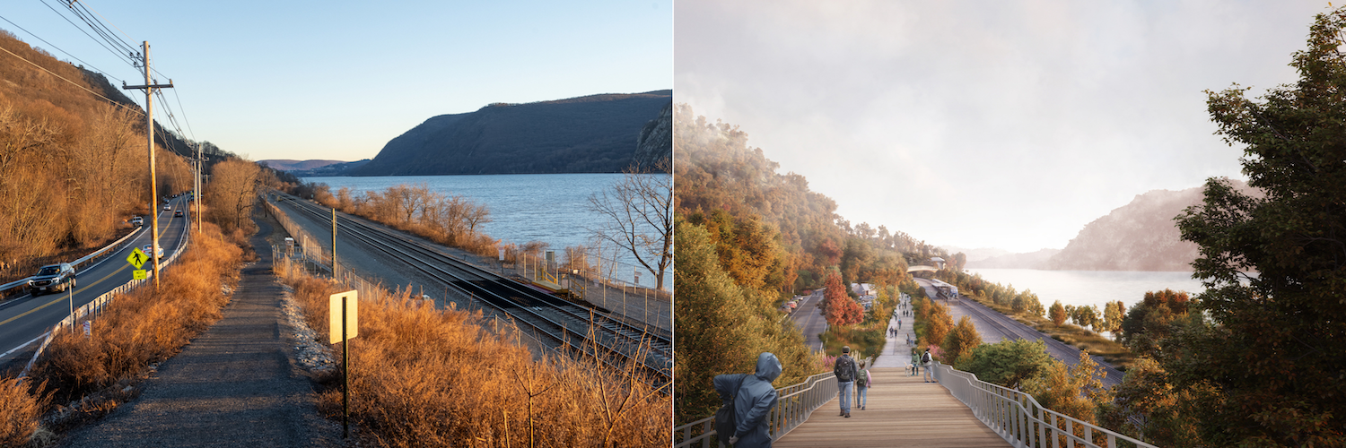 Before and after photos Breakneck Ridge Trail