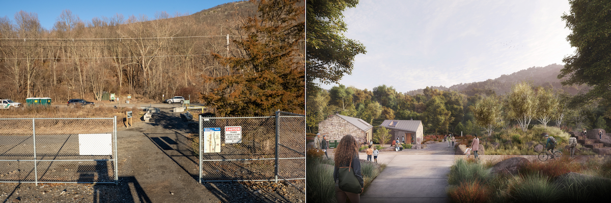 Before and after photos Breakneck Ridge Trail